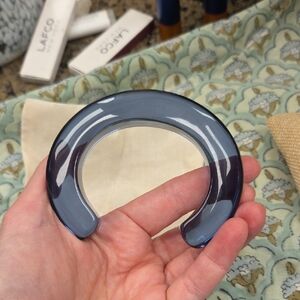 Blue Resin Open Cuff Bracelet - Contemporary Women’s Bracelet